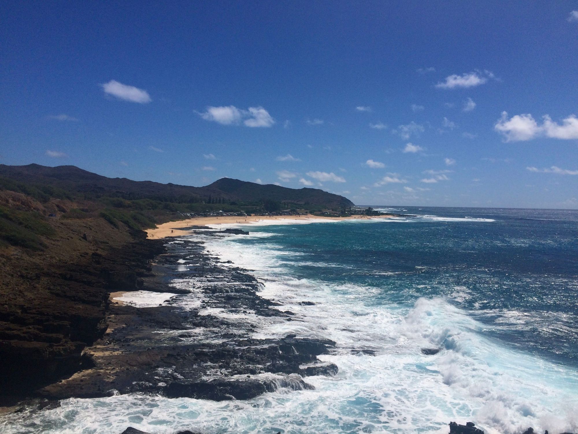 Ocean, island, rocks